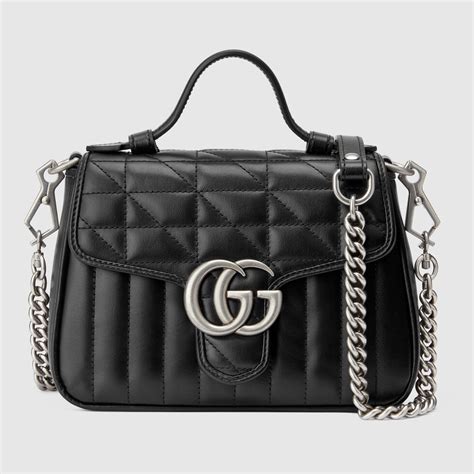 Gucci Minibolsa para el hombro GG Marmont con asa superior